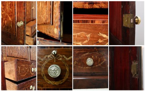 19TH CENTURY MAHOGANY MARQUETRY FITTED WARDROBE BY EDWARDS ROBERTS OF LONDON - ADDITIONAL PHOTO 28