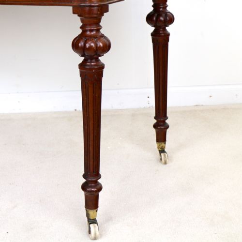 VICTORIAN MAHOGANY WRITING TABLE BY HEALS OF LONDON - ADDITIONAL PHOTO 14