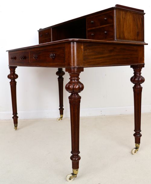 VICTORIAN MAHOGANY WRITING TABLE BY HEALS OF LONDON - ADDITIONAL PHOTO 17