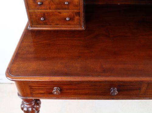 VICTORIAN MAHOGANY WRITING TABLE BY HEALS OF LONDON - ADDITIONAL PHOTO 18