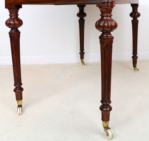 VICTORIAN MAHOGANY WRITING TABLE BY HEALS OF LONDON - ADDITIONAL PHOTO 21
