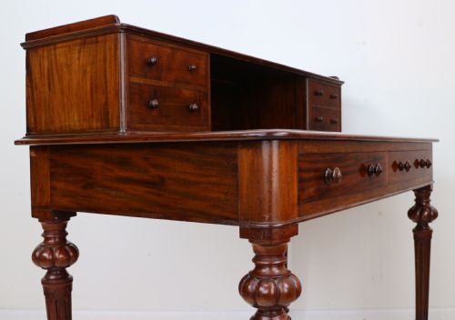VICTORIAN MAHOGANY WRITING TABLE BY HEALS OF LONDON - ADDITIONAL PHOTO 26