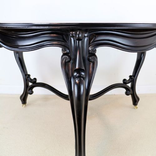 VICTORIAN MARQUETRY INLAID CIRCULAR CENTRE TABLE - ADDITIONAL PHOTO 6