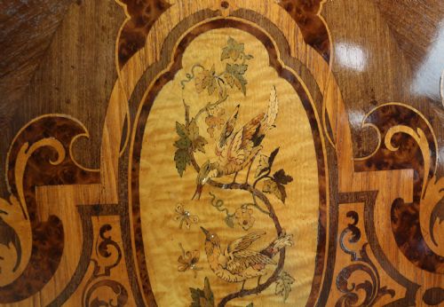 VICTORIAN MARQUETRY INLAID CIRCULAR CENTRE TABLE - ADDITIONAL PHOTO 28