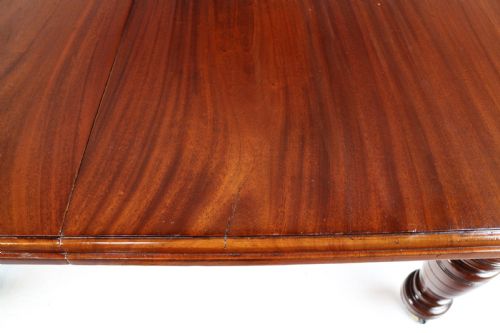 MAPLE CO VICTORIAN MAHOGANY EXTENDING DINING TABLE WITH THREE LEAVES - ADDITIONAL PHOTO 28