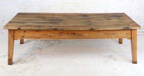 19TH CENTURY SCOTTISH ESTATE LARGE OAK PITCH PINE KITCHEN PREPARATION TABLE - ADDITIONAL PHOTO 26