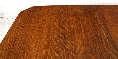 VICTORIAN OAK DINING TABLE 2 LEAVES 8FT 4SEATS 10 - ADDITIONAL PHOTO 20