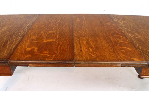 VICTORIAN OAK DINING TABLE 2 LEAVES 8FT 4SEATS 10 - ADDITIONAL PHOTO 28