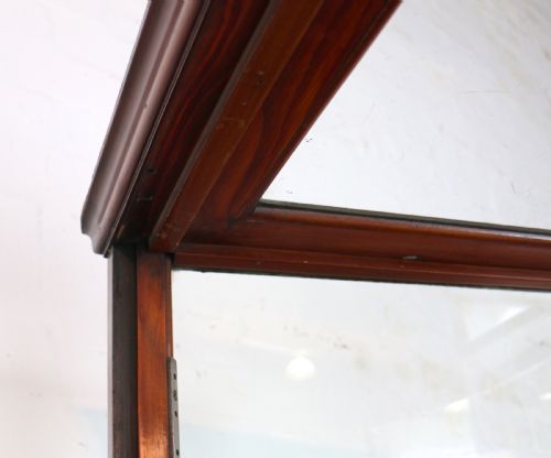 VICTORIAN MAHOGANY BOWFRONT SHOP DISPLAY CABINET - ADDITIONAL PHOTO 15