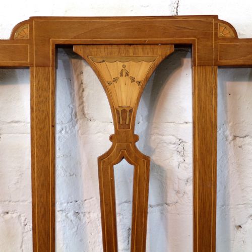 SET OF TWELVE SHERATON REVIVAL MAHOGANY INLAID DINING CHAIRS BY JAMES GARVIE SONS ABERDEEN 12 - ADDITIONAL PHOTO 7