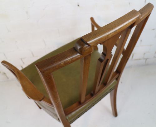 SET OF TWELVE SHERATON REVIVAL MAHOGANY INLAID DINING CHAIRS BY JAMES GARVIE SONS ABERDEEN 12 - ADDITIONAL PHOTO 14