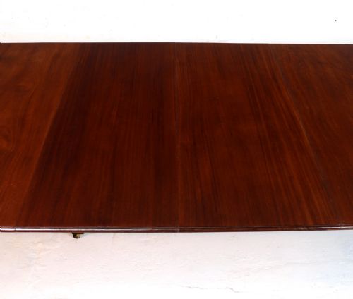 ANTIQUE MAHOGANY EXTENDING DINING TABLE WITH FOUR LEAVES LEAF HOLDER BY JAMES GARVIE SONS ABERDEEN - ADDITIONAL PHOTO 10