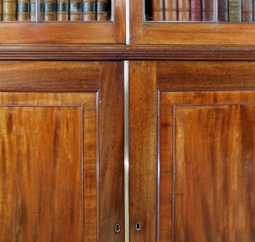 REGENCY MAHOGANY BOOKCASE CABINET - ADDITIONAL PHOTO 10