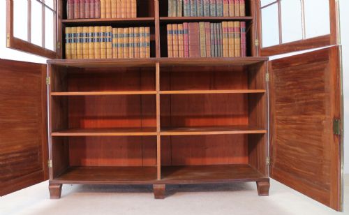 REGENCY MAHOGANY BOOKCASE CABINET - ADDITIONAL PHOTO 19