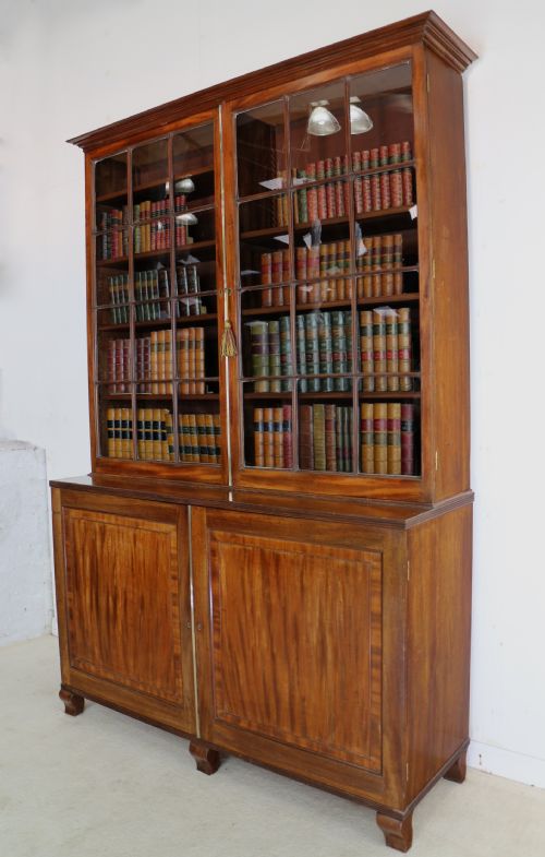 REGENCY MAHOGANY BOOKCASE CABINET - ADDITIONAL PHOTO 25
