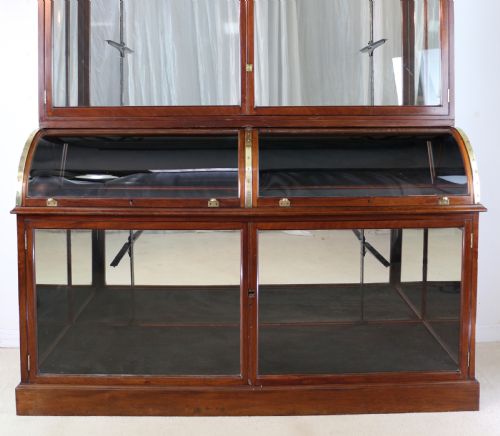 VICTORIAN MAHOGANY SHOP OR JEWELLERY DISPLAY CABINET - ADDITIONAL PHOTO 1