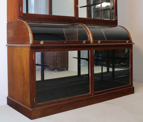 VICTORIAN MAHOGANY SHOP OR JEWELLERY DISPLAY CABINET - ADDITIONAL PHOTO 4