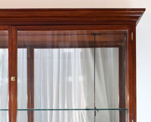 VICTORIAN MAHOGANY SHOP OR JEWELLERY DISPLAY CABINET - ADDITIONAL PHOTO 5
