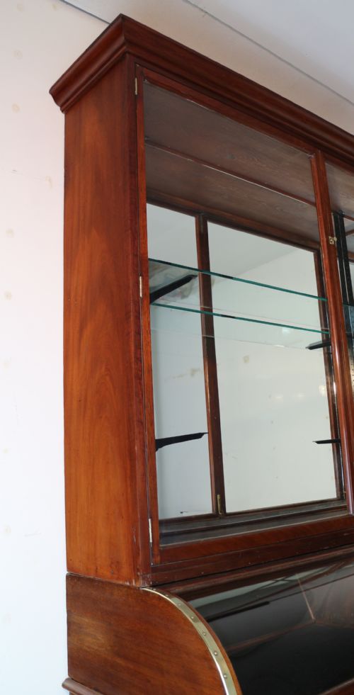 VICTORIAN MAHOGANY SHOP OR JEWELLERY DISPLAY CABINET - ADDITIONAL PHOTO 12