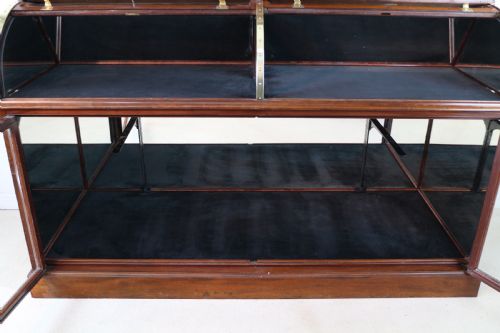 VICTORIAN MAHOGANY SHOP OR JEWELLERY DISPLAY CABINET - ADDITIONAL PHOTO 15
