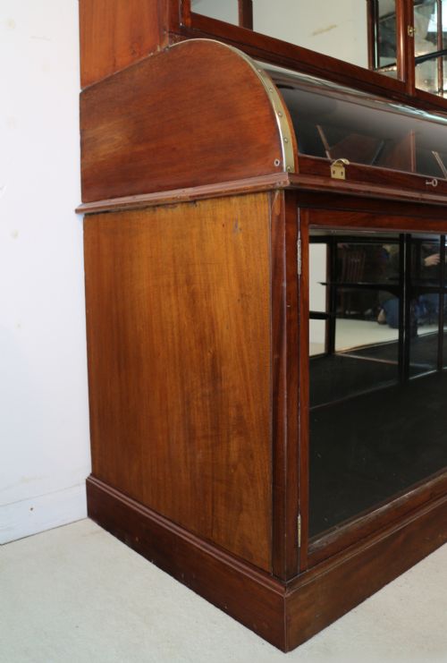 VICTORIAN MAHOGANY SHOP OR JEWELLERY DISPLAY CABINET - ADDITIONAL PHOTO 17