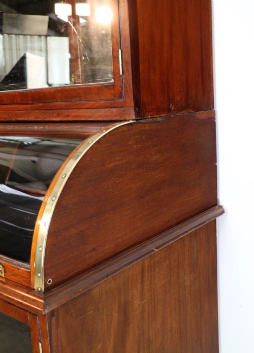 VICTORIAN MAHOGANY SHOP OR JEWELLERY DISPLAY CABINET - ADDITIONAL PHOTO 18
