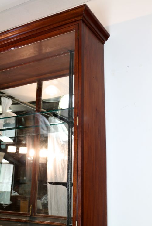 VICTORIAN MAHOGANY SHOP OR JEWELLERY DISPLAY CABINET - ADDITIONAL PHOTO 19