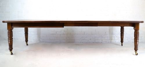 VICTORIAN OAK EXTENDING DINING TABLE 3 LEAVES 10FTSEATS 12 - ADDITIONAL PHOTO 8