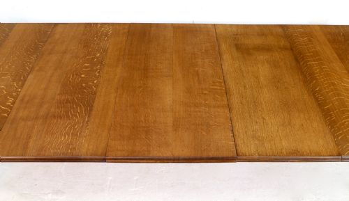 VICTORIAN OAK EXTENDING DINING TABLE 3 LEAVES 10FTSEATS 12 - ADDITIONAL PHOTO 21