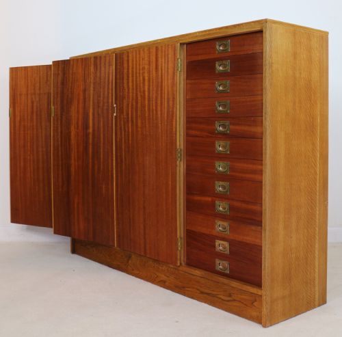 OAK AND MAHOGANY MUSEUM COLLECTORS CABINET C1930 - ADDITIONAL PHOTO 15