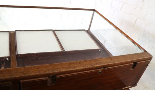 VICTORIAN MAHOGANY JEWELLERY DISPLAY SHOP CABINET - ADDITIONAL PHOTO 9
