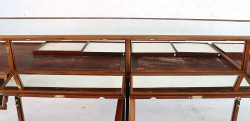 VICTORIAN MAHOGANY JEWELLERY DISPLAY SHOP CABINET - ADDITIONAL PHOTO 17