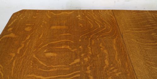 VICTORIAN OAK DINING TABLE 2 LEAVES 6FT 10SEATS 8 - ADDITIONAL PHOTO 27