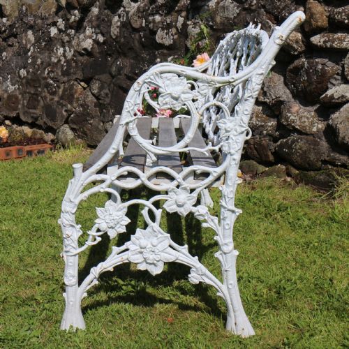 RARE VICTORIAN PHOENIX FOUNDRY RUSTIC PATTERN CAST IRON GARDEN SEATBENCH - ADDITIONAL PHOTO 12