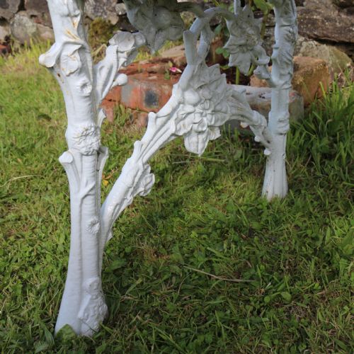 RARE VICTORIAN PHOENIX FOUNDRY RUSTIC PATTERN CAST IRON GARDEN SEATBENCH - ADDITIONAL PHOTO 22