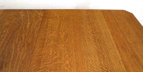 VICTORIAN OAK EXTENDING DINING TABLE 4 LEAVES BY SELBAT 11FT9SEATS 14 - ADDITIONAL PHOTO 20