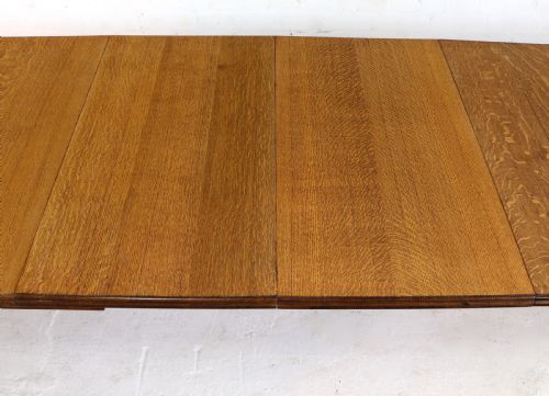 VICTORIAN OAK EXTENDING DINING TABLE 4 LEAVES BY SELBAT 11FT9SEATS 14 - ADDITIONAL PHOTO 28