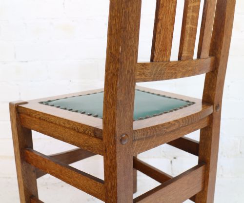 SET OF EIGHT AMERICAN ARTS CRAFTS MISSION OAK DINING CHAIRS BY STICKLEY BROTHERS 8 - ADDITIONAL PHOTO 10