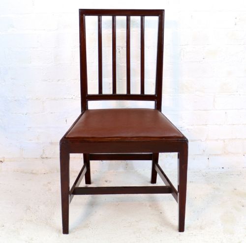 SET OF EIGHTEEN 19TH CENTURY MAHOGANY SQUARE BACK DINING CHAIRS - ADDITIONAL PHOTO 5