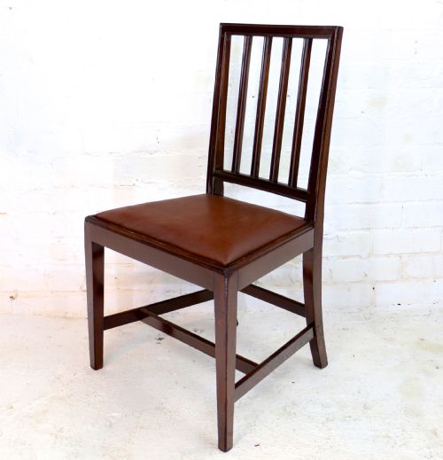 SET OF EIGHTEEN 19TH CENTURY MAHOGANY SQUARE BACK DINING CHAIRS - ADDITIONAL PHOTO 6