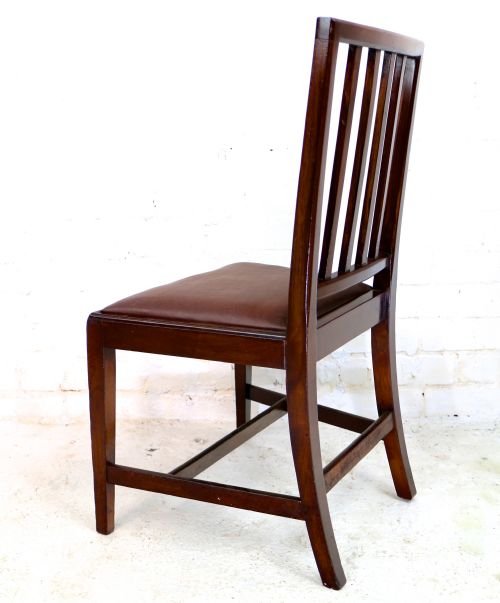 SET OF EIGHTEEN 19TH CENTURY MAHOGANY SQUARE BACK DINING CHAIRS - ADDITIONAL PHOTO 7