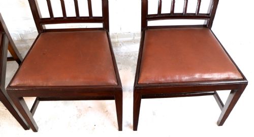 SET OF EIGHTEEN 19TH CENTURY MAHOGANY SQUARE BACK DINING CHAIRS - ADDITIONAL PHOTO 11