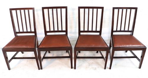 SET OF EIGHTEEN 19TH CENTURY MAHOGANY SQUARE BACK DINING CHAIRS - ADDITIONAL PHOTO 14