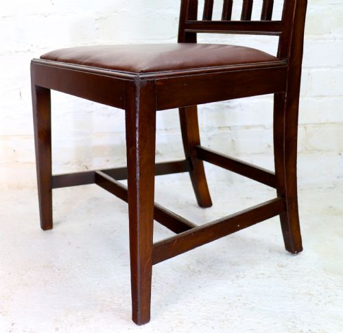 SET OF EIGHTEEN 19TH CENTURY MAHOGANY SQUARE BACK DINING CHAIRS - ADDITIONAL PHOTO 20