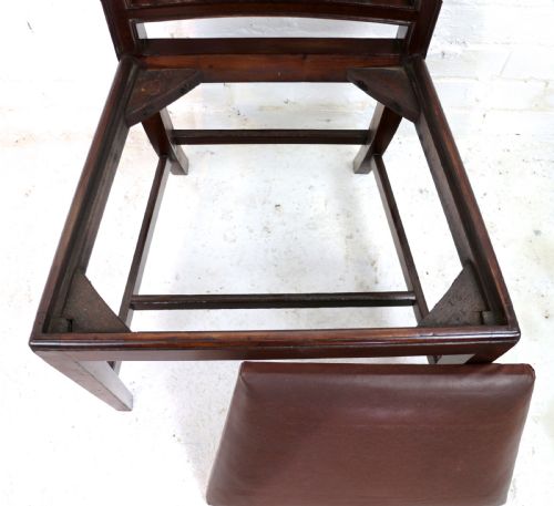 SET OF EIGHTEEN 19TH CENTURY MAHOGANY SQUARE BACK DINING CHAIRS - ADDITIONAL PHOTO 22