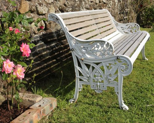 VICTORIAN CAST IRON GARDEN SEATBENCH BY JOHN FINCH - ADDITIONAL PHOTO 6