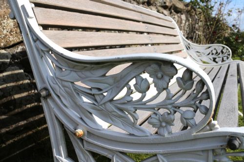 VICTORIAN CAST IRON GARDEN SEATBENCH BY JOHN FINCH - ADDITIONAL PHOTO 7