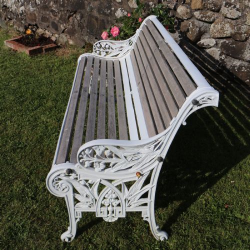 VICTORIAN CAST IRON GARDEN SEATBENCH BY JOHN FINCH - ADDITIONAL PHOTO 13