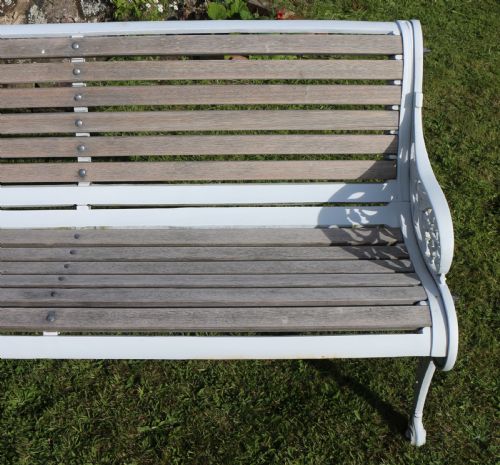 VICTORIAN CAST IRON GARDEN SEATBENCH BY JOHN FINCH - ADDITIONAL PHOTO 14