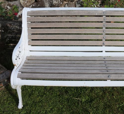 VICTORIAN CAST IRON GARDEN SEATBENCH BY JOHN FINCH - ADDITIONAL PHOTO 15